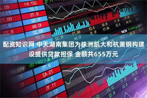 配资知识网 中天湖南集团为株洲凯大和杭萧钢构建设提供贷款担保 金额共655万元